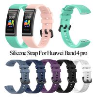 New Smart Watch Accessories Buckle Bracelet Wristbands Replacement Watch Band Silicone Wrist Strap For Huawei Band 4 3 pro