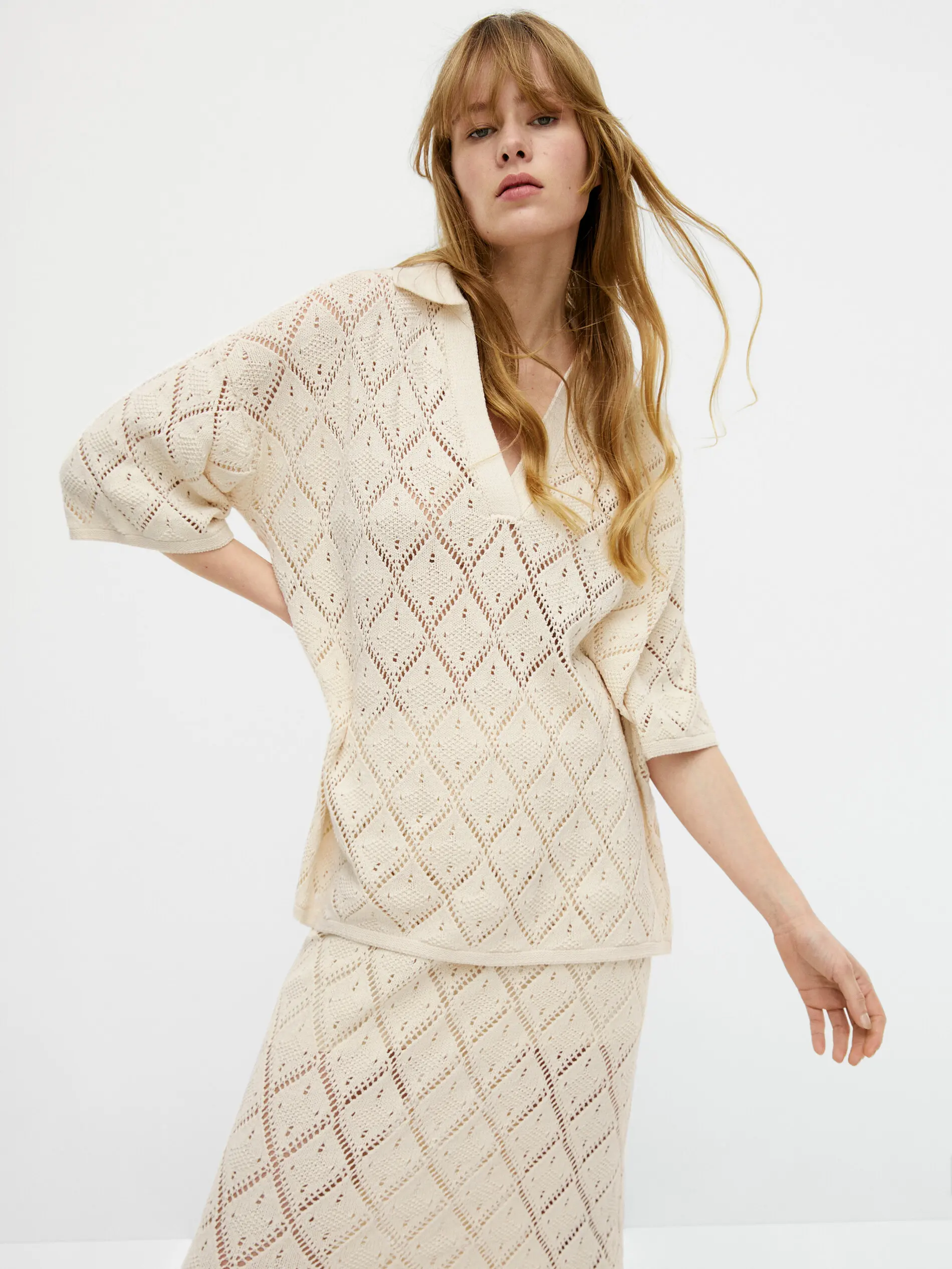 

Светло-коричневый свободный вязаный свитер с v-образным вырезом, весна-лето, Новое поступление, женский повседневный хлопковый однотонный свитер