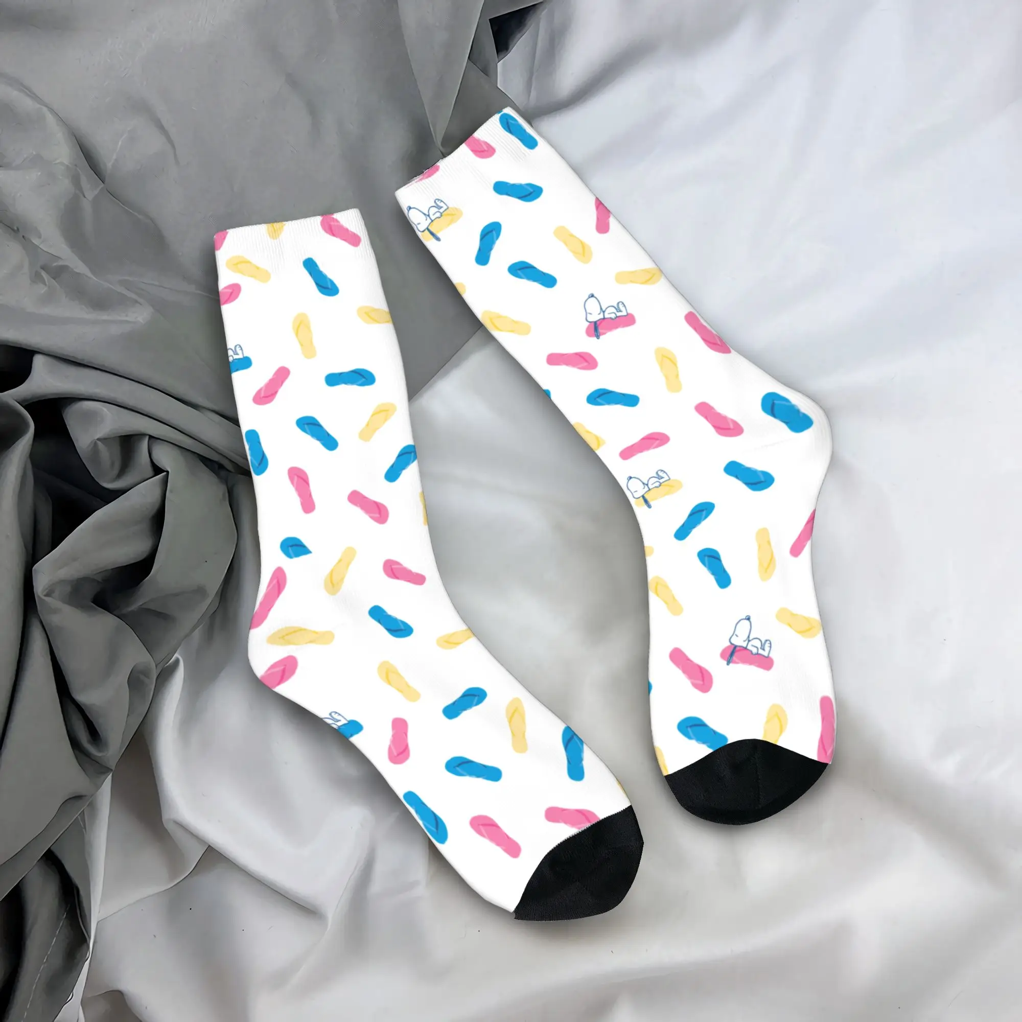 Snoopys Cartoon Socks Men Women Polyester Fashion  Socks Hip Hop Spring Summer Autumn Winter Middle Tube Socks Gifts