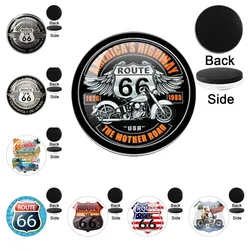 Route 66 Refrigerator Magnets Message Note Photo Gift Suitable For Kitchen, Office Whiteboards, Cabinets, And Dishwashers