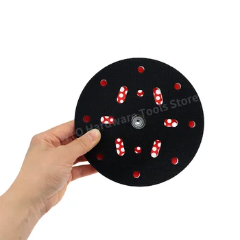 1pc 6 Polegada almofada de lixamento de gancho e laço para lixadeira orbital flex/roupas, 6 