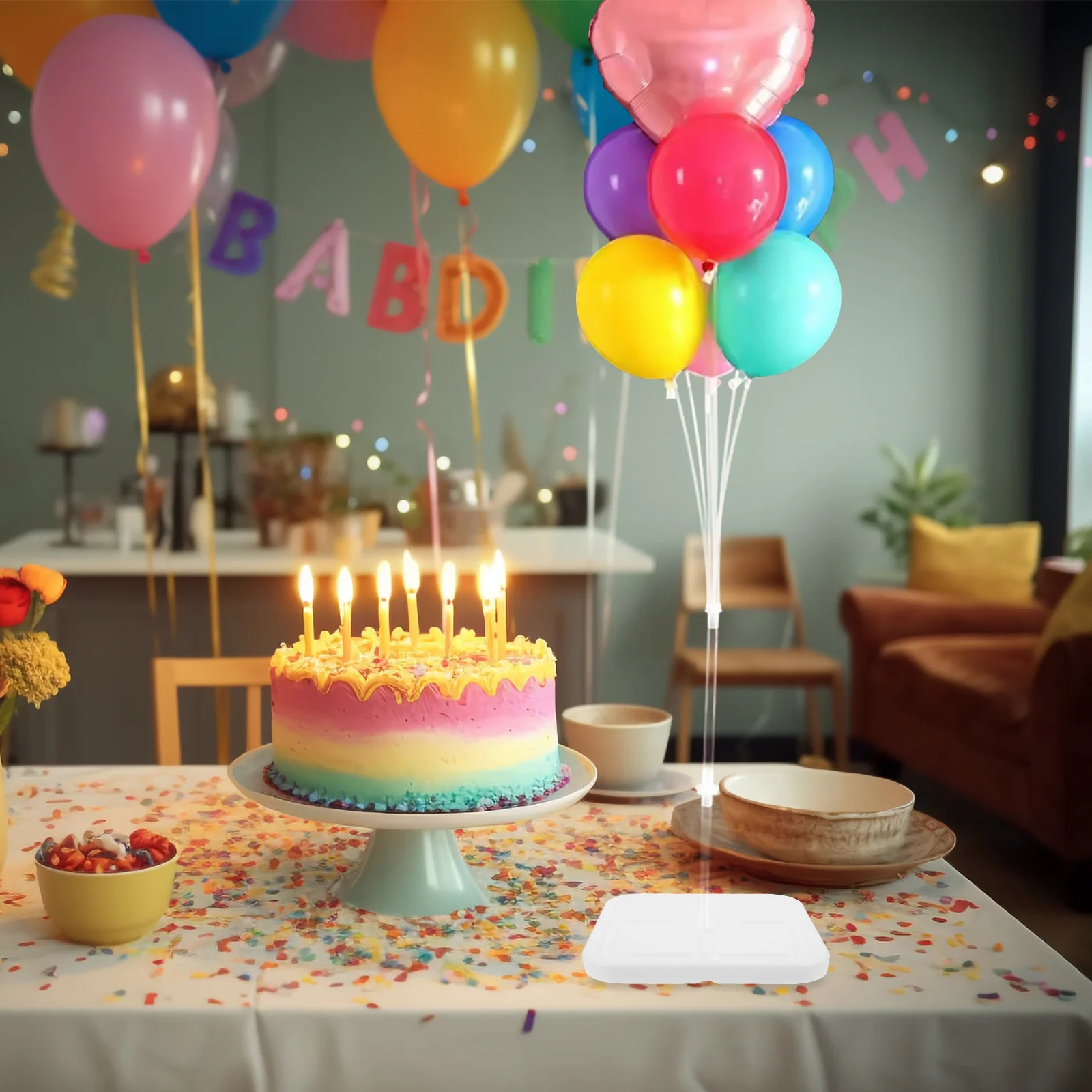 

2Pcs Balloon Column Stand Material Water-Filled Stability Attractive Display Outdoor Party Decor Balloon Arch Stand