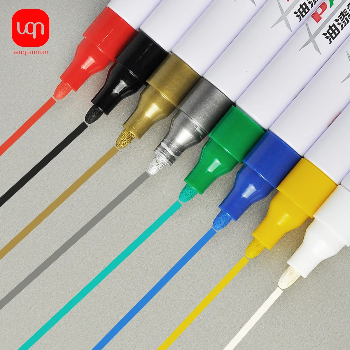 

WQN-1PC Fabric Brush Cloth Textile DIY Crafts T-Shirt Graffiti Paint Pen School and Office Supplies
