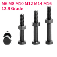 M6 M8 M10 M12 M14 M16 12.9 Grade Partially Thread External Hex Head Screws Half Tooth Outside Hexagon Head Bolt Nut Combination