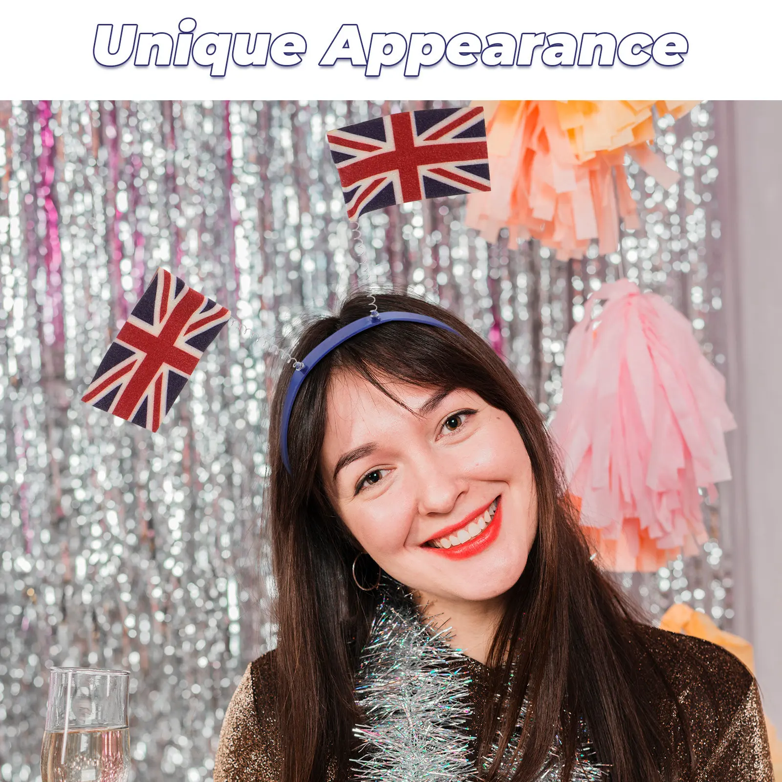 عصابة رأس بتصميم علم الاتحاد ا - مراجعة Women'S Accessories Uk وسعره