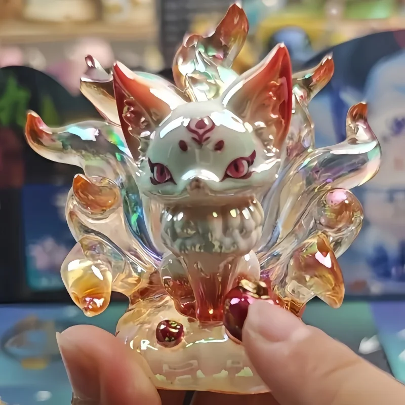

Hot Nine Tailed Fox Fairy Blind Box Chaozhou Play Doll Creative China-Chic Desktop Decoration Mystery Box Surprise Birthday Gift