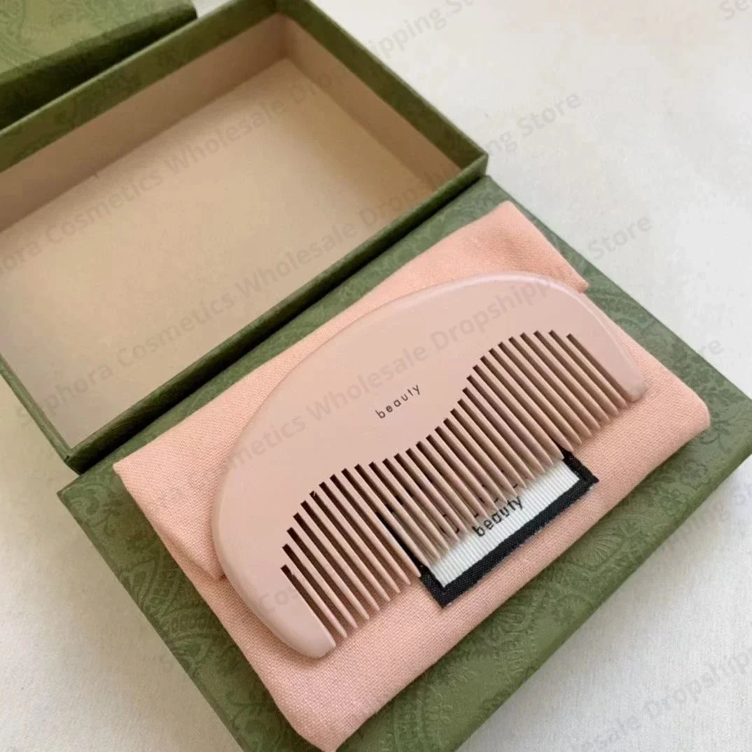 Peach Wood Pink Comb Christmas Gifts For Femal With box