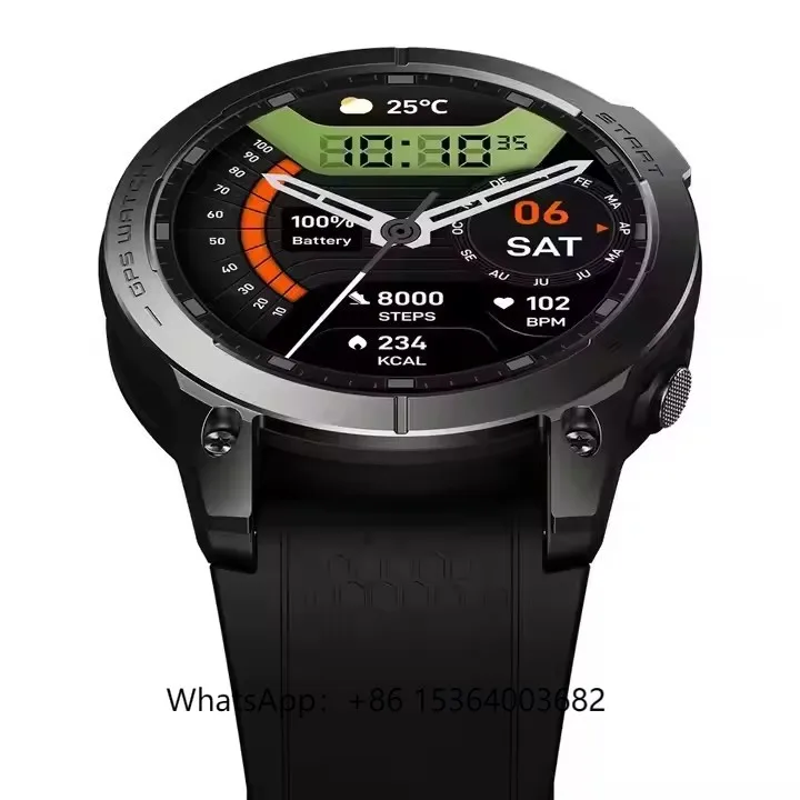 

Fashion Sports Smart Watch 2024 Zeblaze Stratos 3 Pro 400Mah Reloj Inteligente Blood Oxygen Monitor Smartwatches