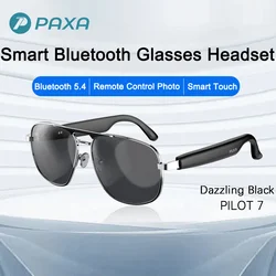 Original PAXA Pilot7 Smart Glasses Headset Bluetooth 5.4 Multifunction Key HD Calling Headphones Intelligent Control Earbuds