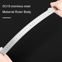 Deli Stainless Steel Ruler for Students And Woodworkers Straight Edge Measuring Tool for Drawing And Drafting 15/20/30/50cm 2