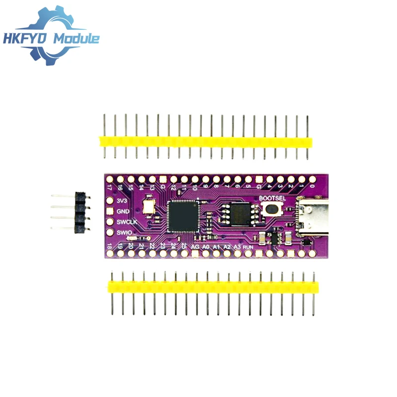 RP2040 Módulo de placa de desenvolvimento para Raspberry Pi Pico Micropython Core Controle principal 264KB RAM 4MB 16MB Flash