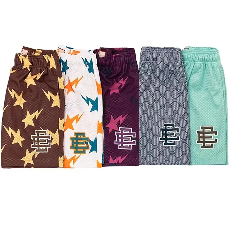 

EE Eric Emanuel Men Beach Board Shorts fitness Training Workout Sport Short Pants Women Summer Gym Jogging Mesh Casual Shorts