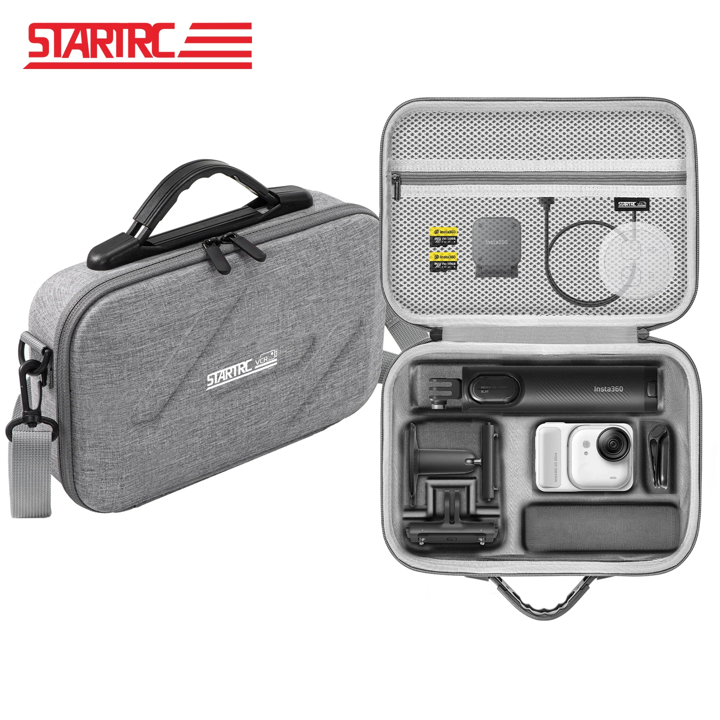

Camera Carrying Case For Insta360 Go Ultra Storage Case Portable Shoulder Bag All-in-One Storage Bag Travel Handbag Accessories