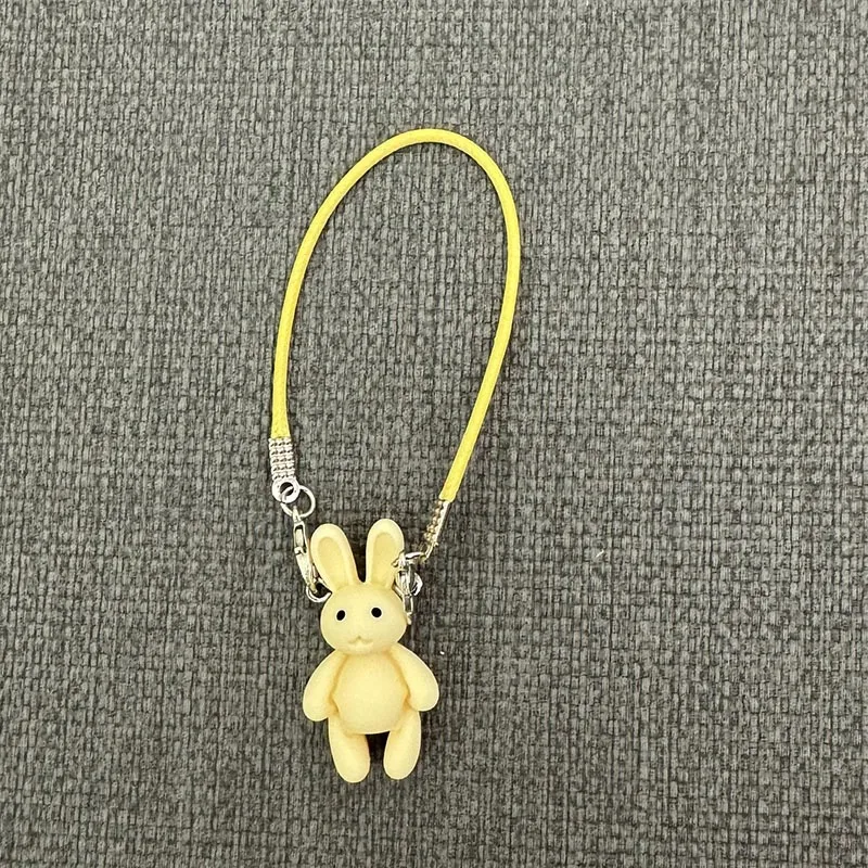 لطيف الكرتون البسيطة الأرنب قلادة دمية الملحقات ل أفخم دمية الرقبة الديكور Kawaii أرنب نموذج سحر اللباس