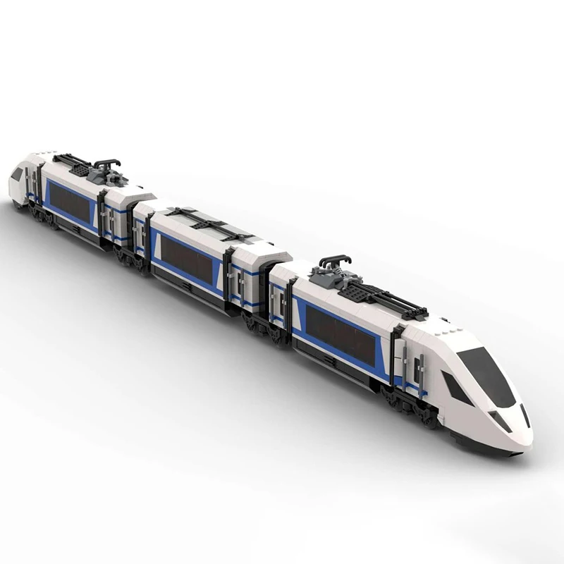 Eisenbahnzug Modell Moc Bausteine High Speed Zug 2 Modell Technologie Modell Ziegel DIY Montage Urlaub Spielzeug Set Geschenke
