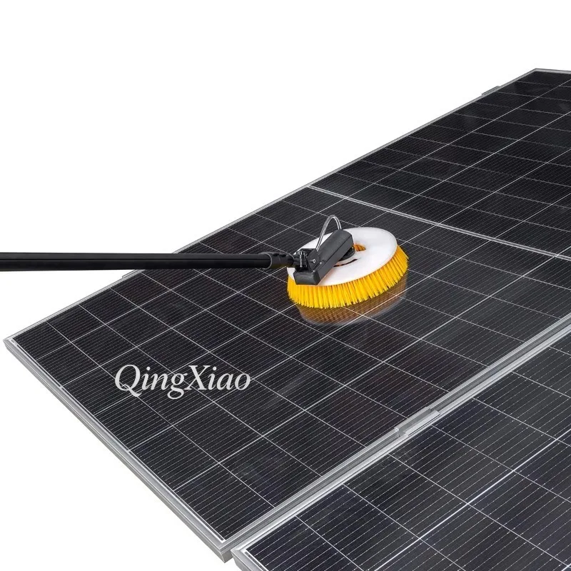 Sturdy Plastic Single Head Cleaning Brush Full Set For Solar Module PV Surface Maintenance Kit For Outdoor Engineering Use