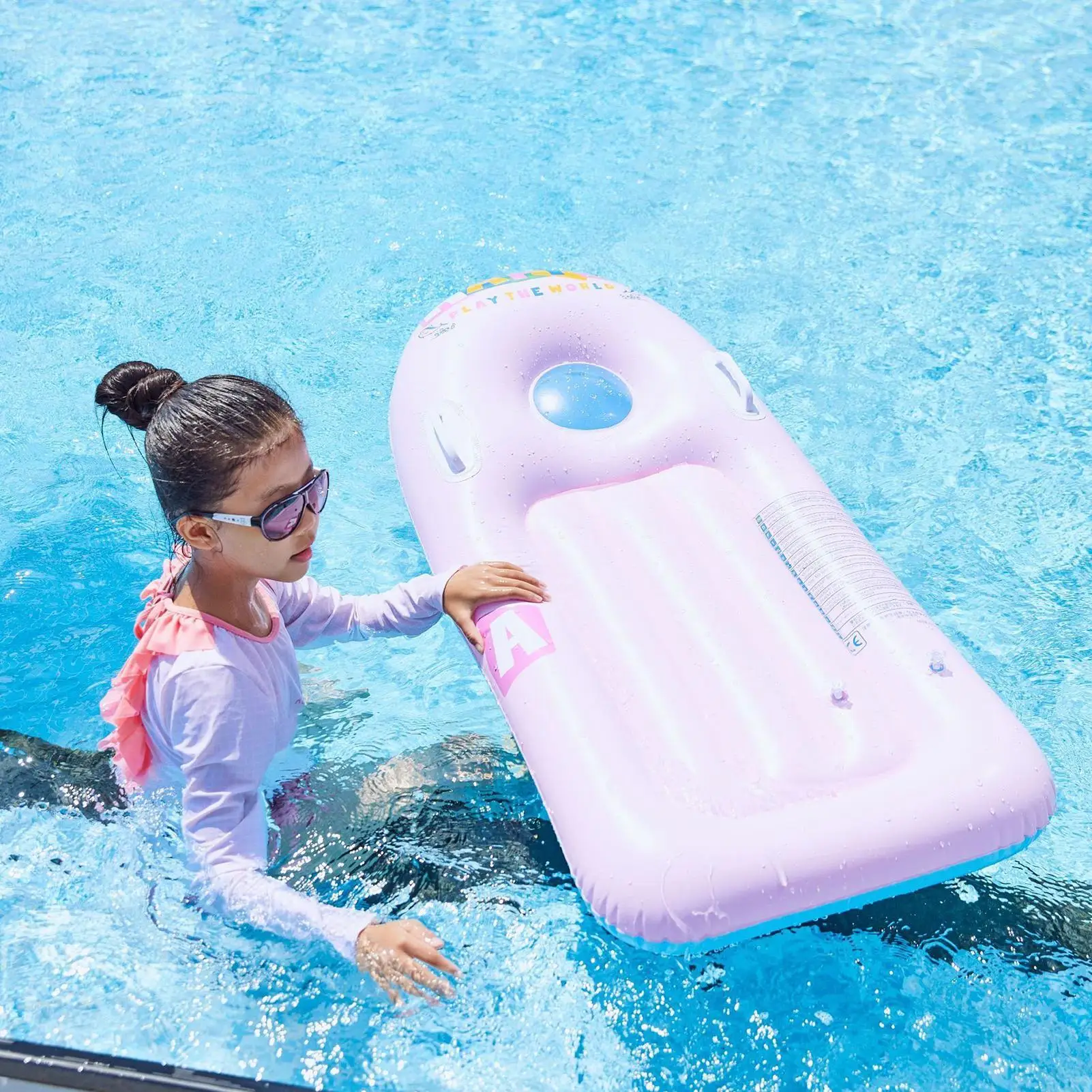 Flotadores inflables para piscina, flotadores inflables para piscina para niños, cama de salón, tumbona de Pvc, estera, balsa, flotador, juguetes para jardín, fiesta en Río