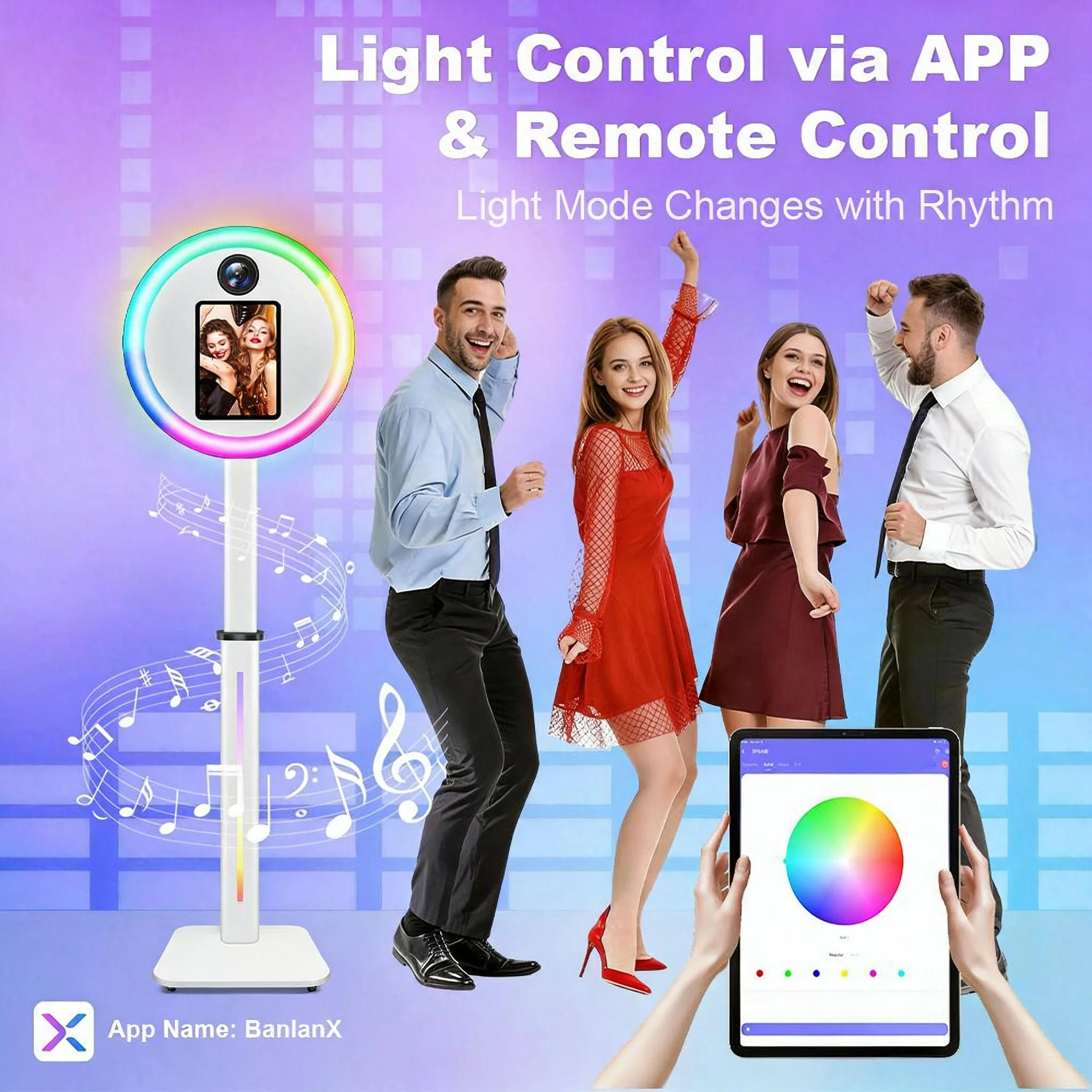 Photography Mobile Lighting - Verstellbare DSLR-Fotobox für iPad mit App-Steuerung