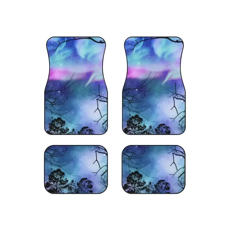 Aurora Borealis Set of 4 Custom Floor Mats, Custom Car Accessories, Graduation Gift for Her Him, Pastel Car Accessories, Best Ca