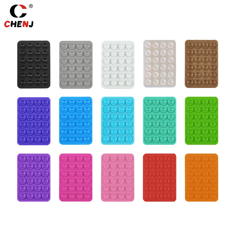 1pcs Backed Silicone Suction Pad For Phone Fixture Suction Cup Backed Adhesive Silicone Rubber Sucker Pad For Fixed Pad