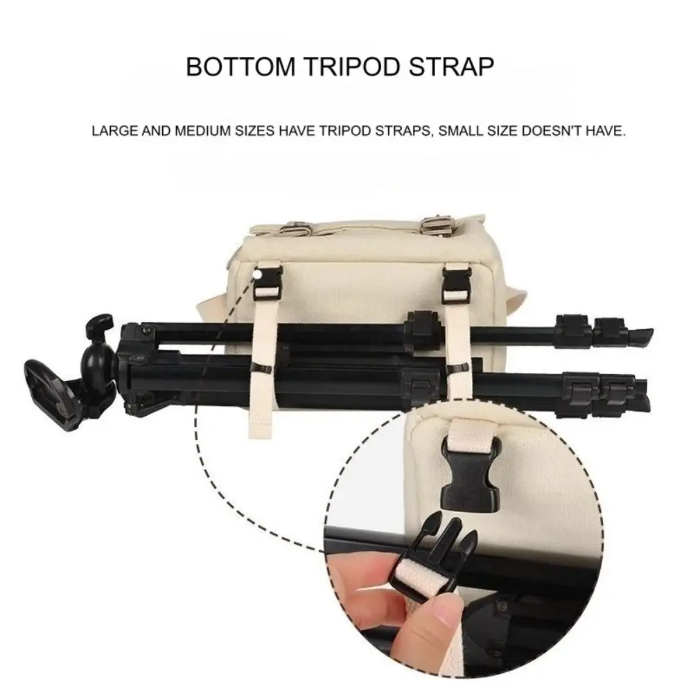 

Water-resistant Camera Storage Bag Shockproof Canvas Camera Sling Bag Camera Accessories Action Camera Box Photography