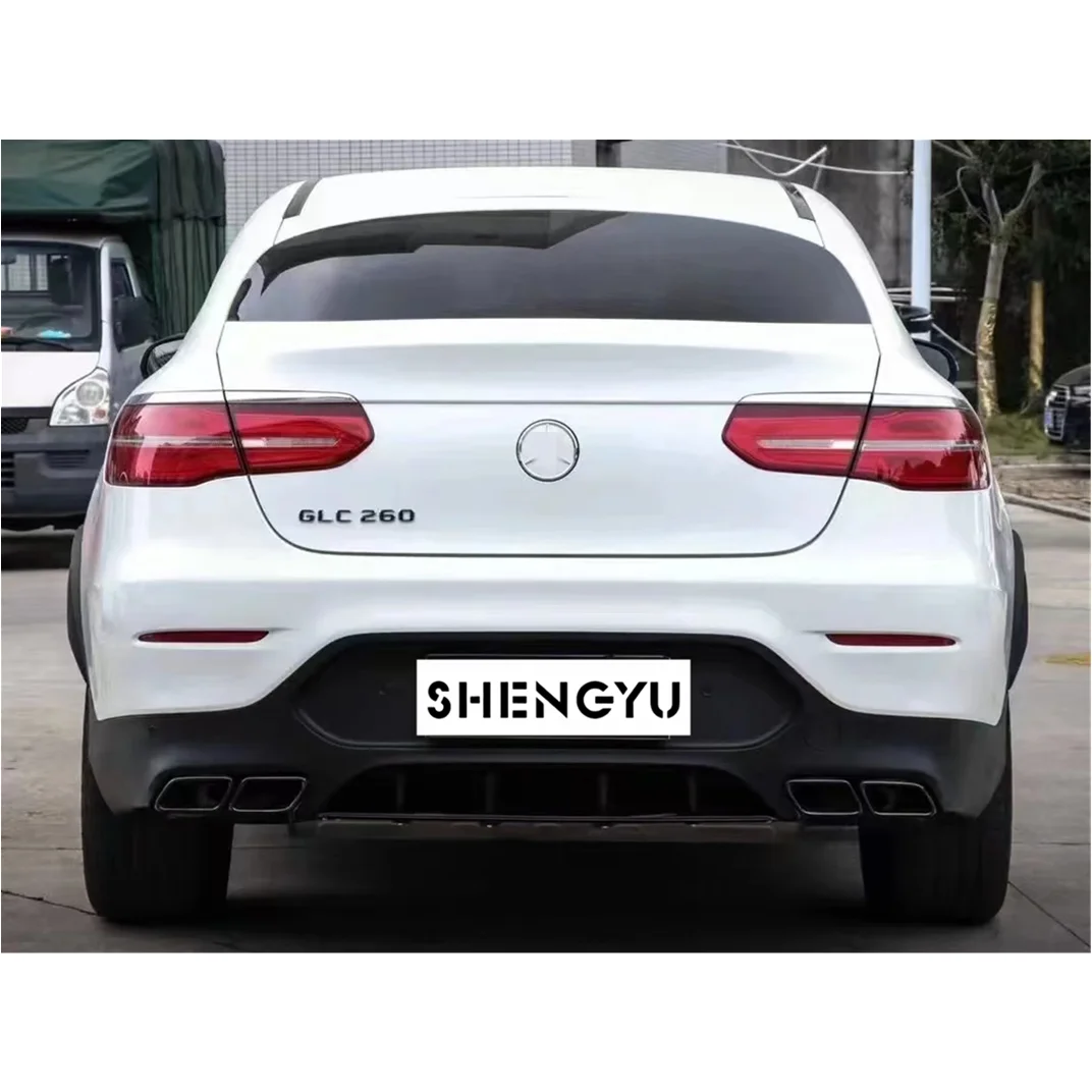 

Hot Selling Auto Body System for Benz GLC X253 16-19 to GLC63S AMG COUPE Front Bumper Assembly Grille Rear Diffuser Tail Pipes
