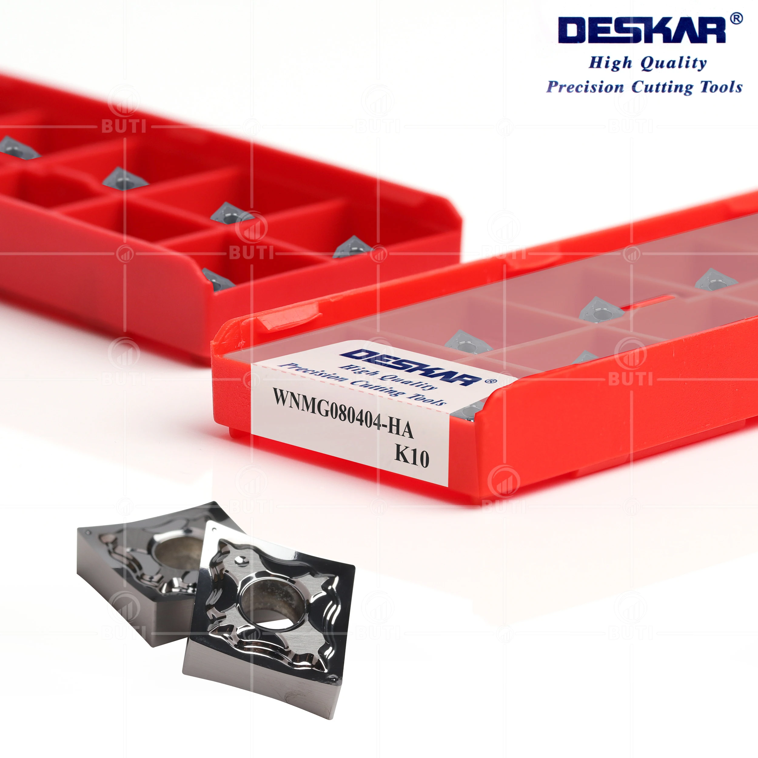Imagem -02 - Deskar 100 Original Tnmg160404 Tnmg160408 Cnmg120404 Wnmg080408 Vnmg160408 ha K10 Cnc Torno Cortador Insere para Ferramentas de Alumínio