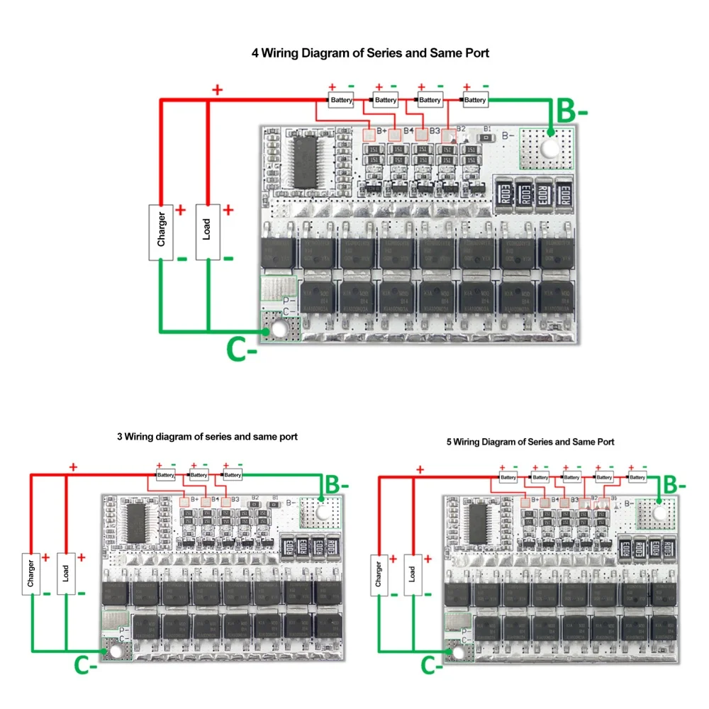

Bms 3s/4s/5s 12V 100A Литий-ионный литий-ионный Lmo Тройная литиевая батарея Защитная плата Литий-полимерный модуль зарядки баланса