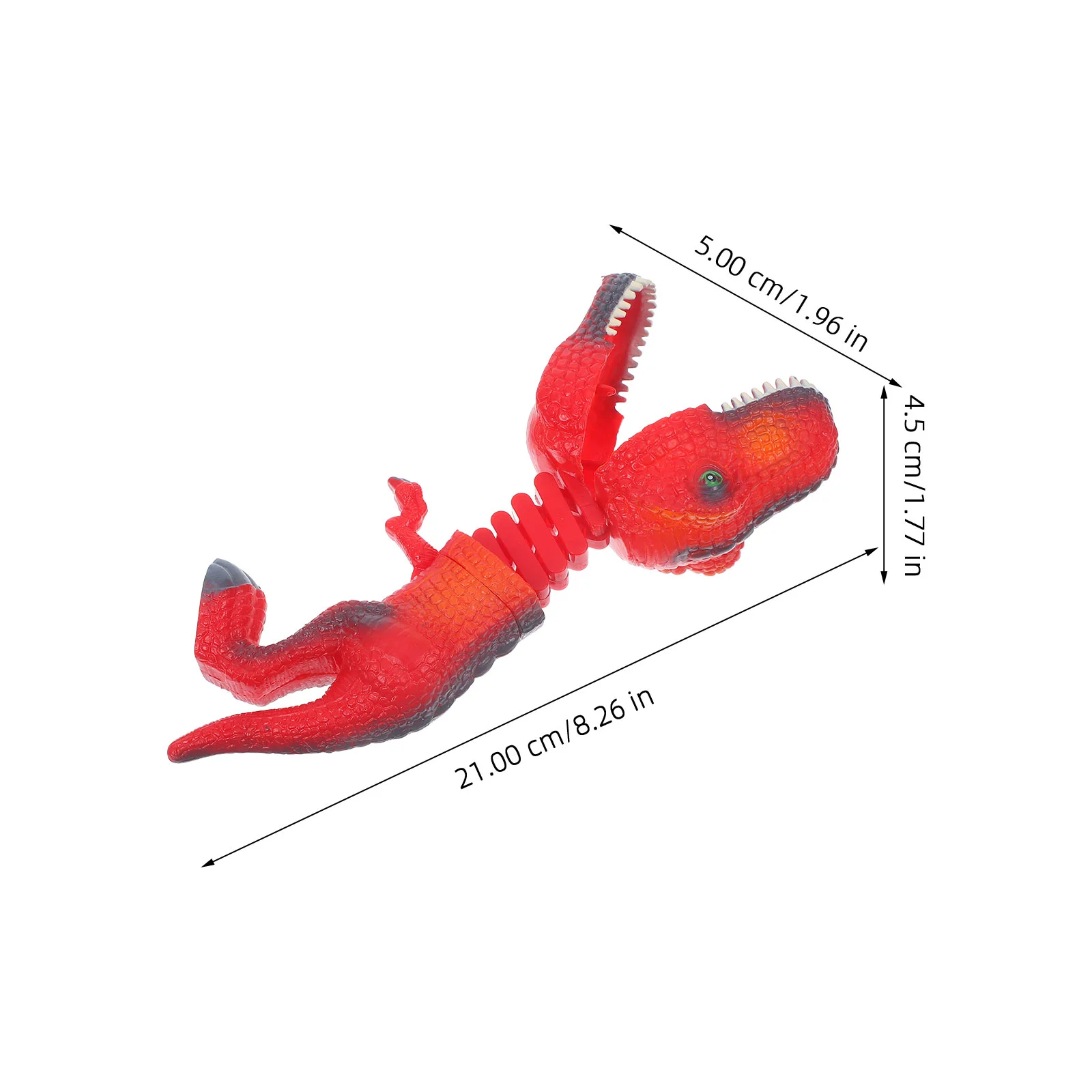 어린이 동물 모양 장난꾸러기 장난감, 신축성 소품 그래버, 개폐식 공룡 장난감