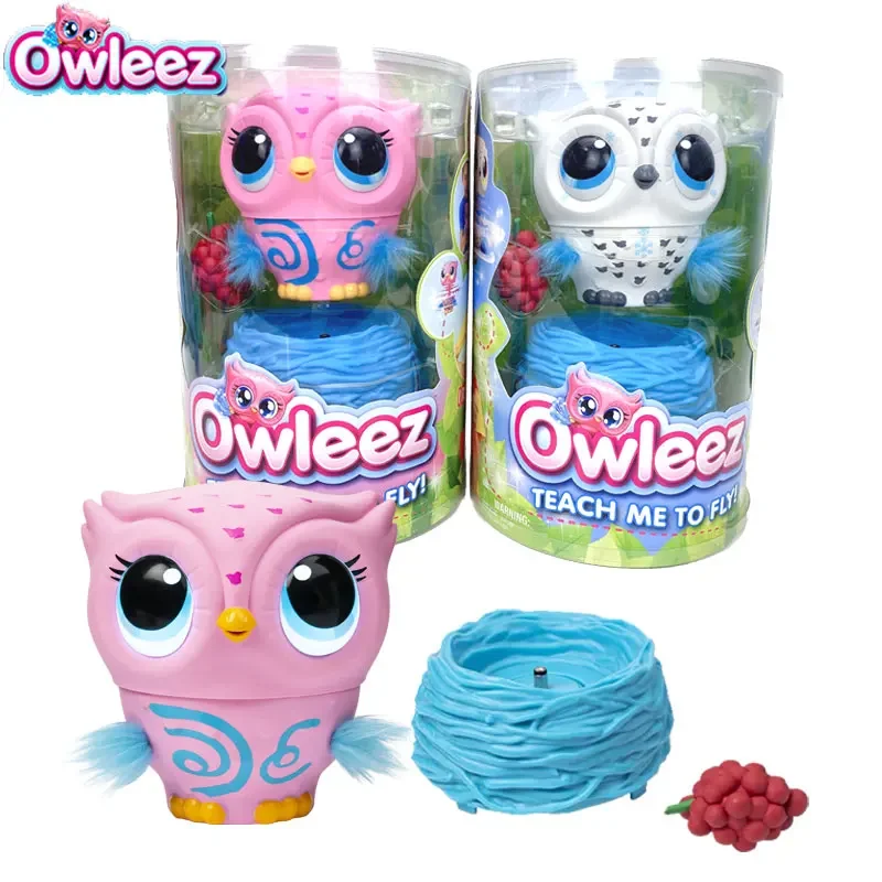 Original Owleez Flying Baby Owl Interactive Toy with Light and Sound Dolls Accessories Girls Play House Toys Holiday Gifts