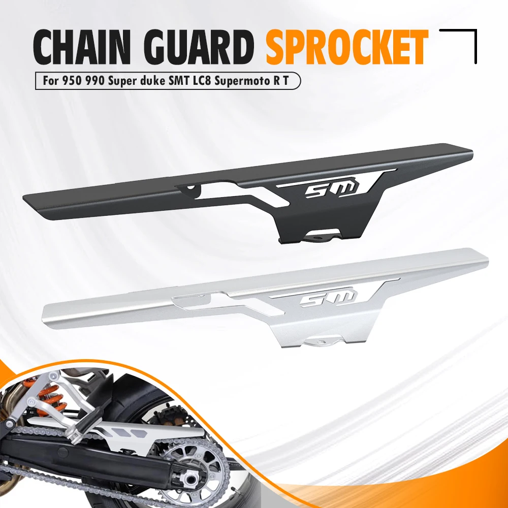 

For 990 SMT LC8 Supermoto R T Super duke R 2005-2014 2013 2012 2011 2010 Chain Guard Cover Sprocket Protector 950Supermoto R