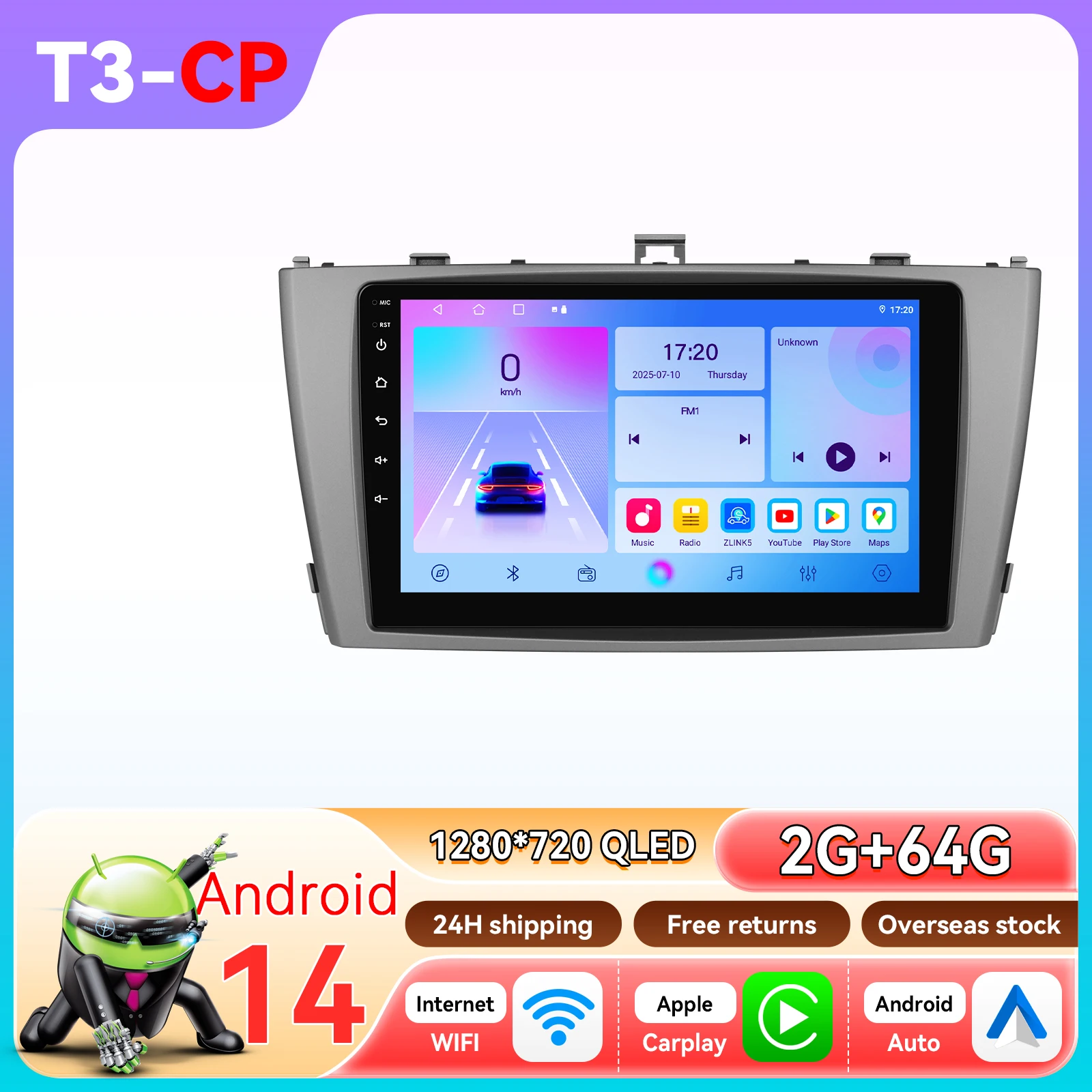 Hizpo 9'' Auto Intelligent Systemen voor Toyota Avensis T27 2008-2015 Head Unit Multimedia Speler GPS Navigatie DSP GPS FM 4G Wifi BT 360 Camera