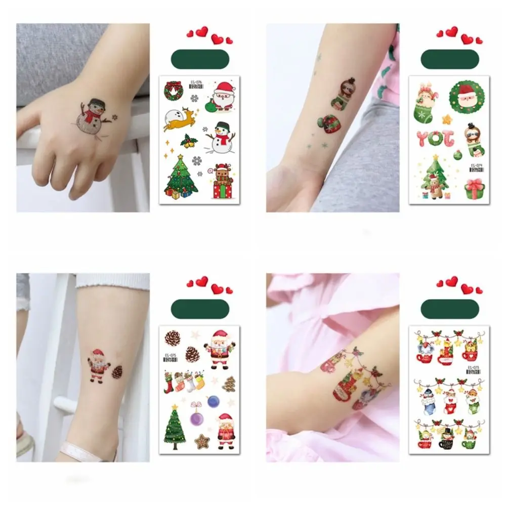 Santa Claus กันน้ําชั่วคราว Tattoo สติก