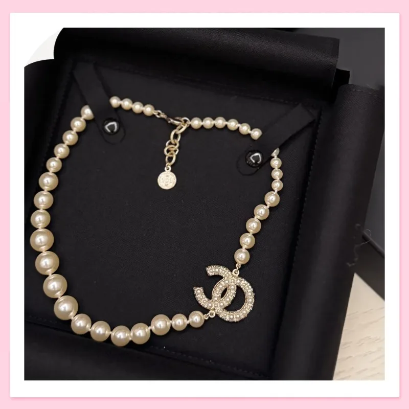 Correct Version High Version Home Xiaoxiang Anniversary Necklace Pearl Versatile Double Classic Explosive Neck Chain Sweater Cha