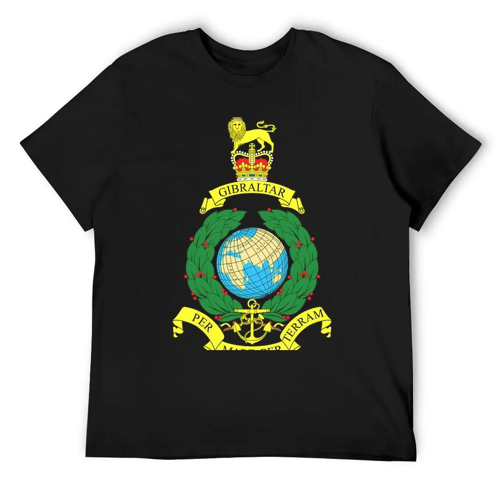 Royal Marines Per Mare Per Terram Insignia T-Shirt vintage graphic tee tees vintage t shirts mens graphic t-shirts pack