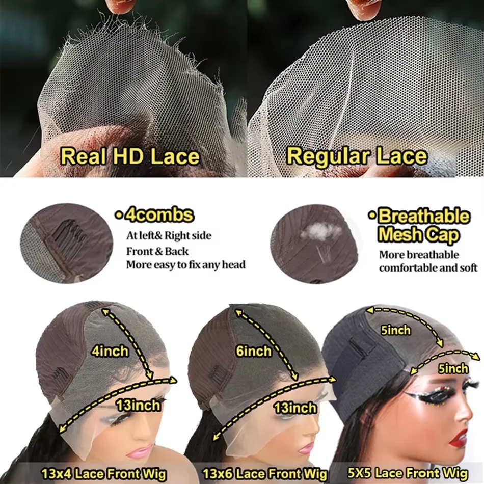 30 40 بوصة الجسم موجة خصلات الشعر المستعار الإنسان 200 الكثافة 13x6 الدانتيل الشفاف أمامي باروكة من شعر طبيعي البرازيلي باروكة من شعر طبيعي للنساء