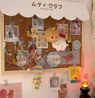 New Dessert House DIY Cork Message Board Cute Wall Decoration Household Room Decoration Wooden Storage Board Wall Decoration 2