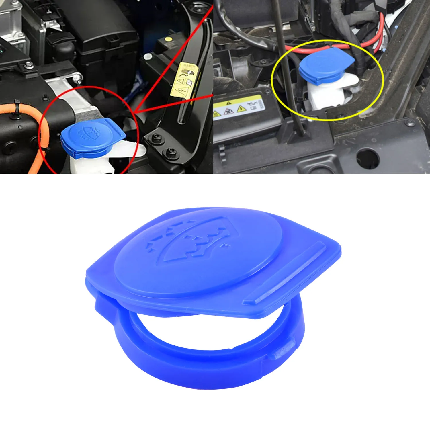 Windscreen Wiper Washer Fluid Reservoir Tank Bottle Cover 3Q0955455 for Volkswagen Audi Porsche Touareg Cayenne Mercedes-Benz