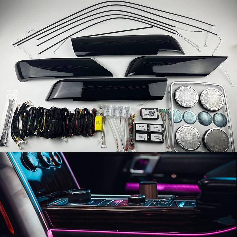 Pop Replace For Range Rover Vogue Sport 2013-2022 Led Ambient Light Decorate Car Interior Door Lamp With Emblem