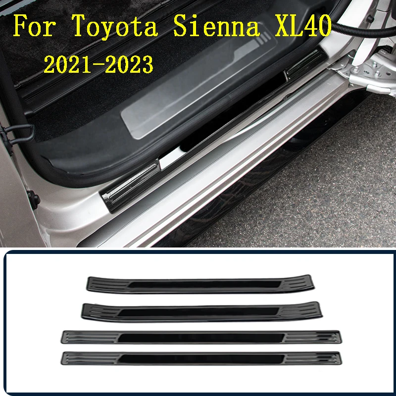 

For Toyota Sienna 2021 2022 Stainless steel Door SIll Plate Cover Welcome Pedal Guard Protecte Trim Threshold Accessories