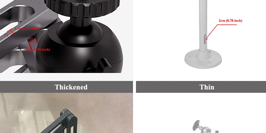 Projektorständer, robuste Wandhalterung aus Aluminiumlegierung für universelle 1/4-Zoll-Schraubenlochartikel, XGIMI TD 10 kg Tragfähigkeit – Detail 11