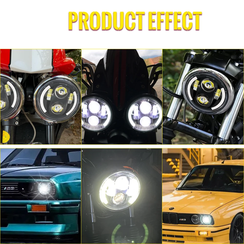 5.75 Inch LED Headlight Projector for Triumph Rocket III Speed Triple Street Triple Motorcycle view 6