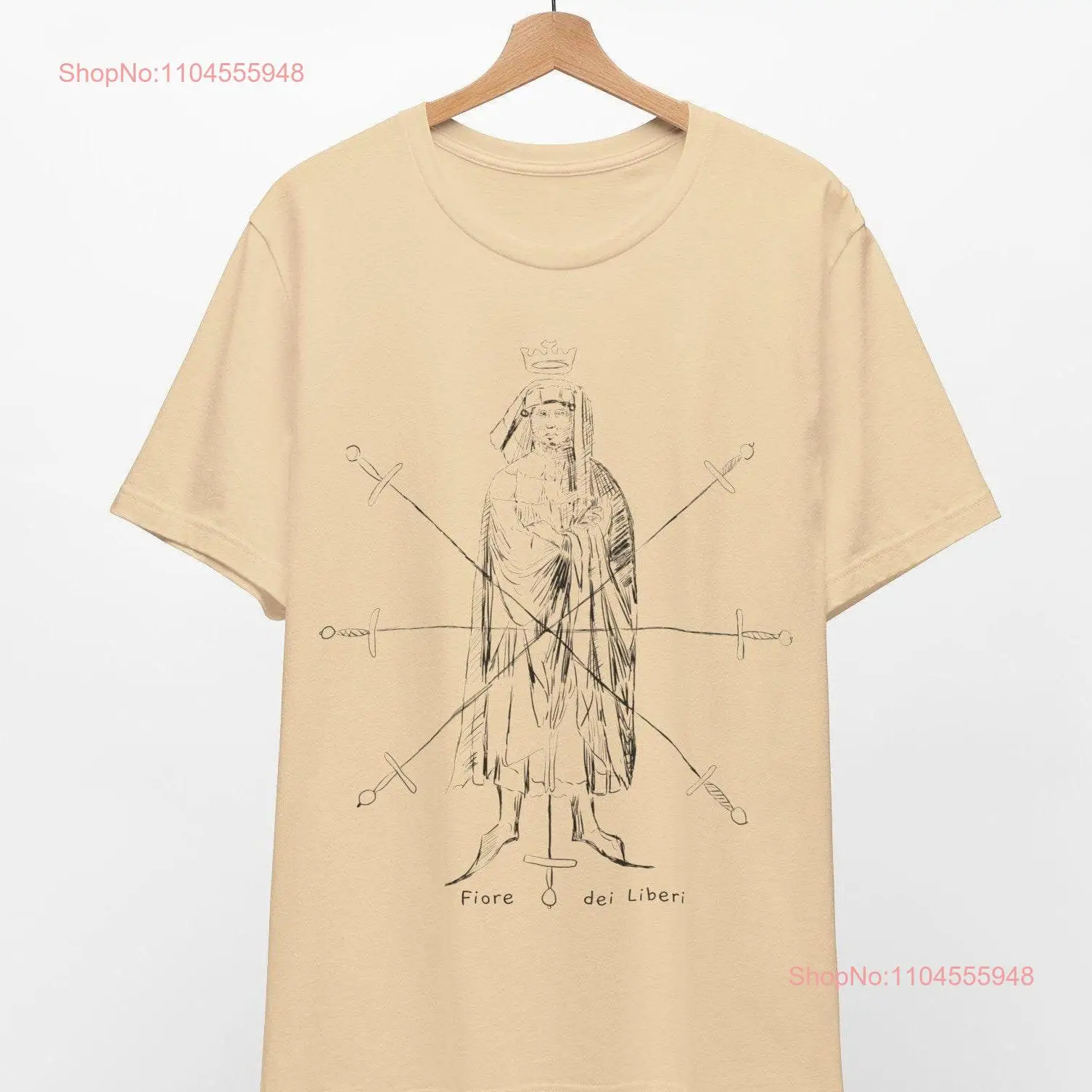 تي شيرت Fiore dae Liberi تي شيرت هيما فنون الدفاع عن النفس الأوروبية التاريخية السيف القتال السيف بأكمام طويلة أو قصيرة #1