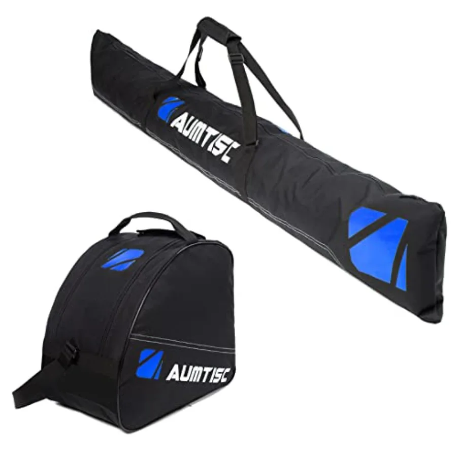 

Ski and Boot Bag Combo Padded Ski Bag for Air Travel Two Piece Snow Ski Travel Bags for Flying Adjustable Length Ski Storage Ba