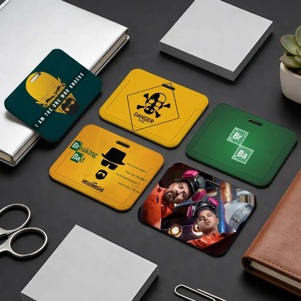 

TV Show B-Breaking Bad w-Walter White Badge Holder ID Card Credit Cards Protector with Clear Window for Gift Office School