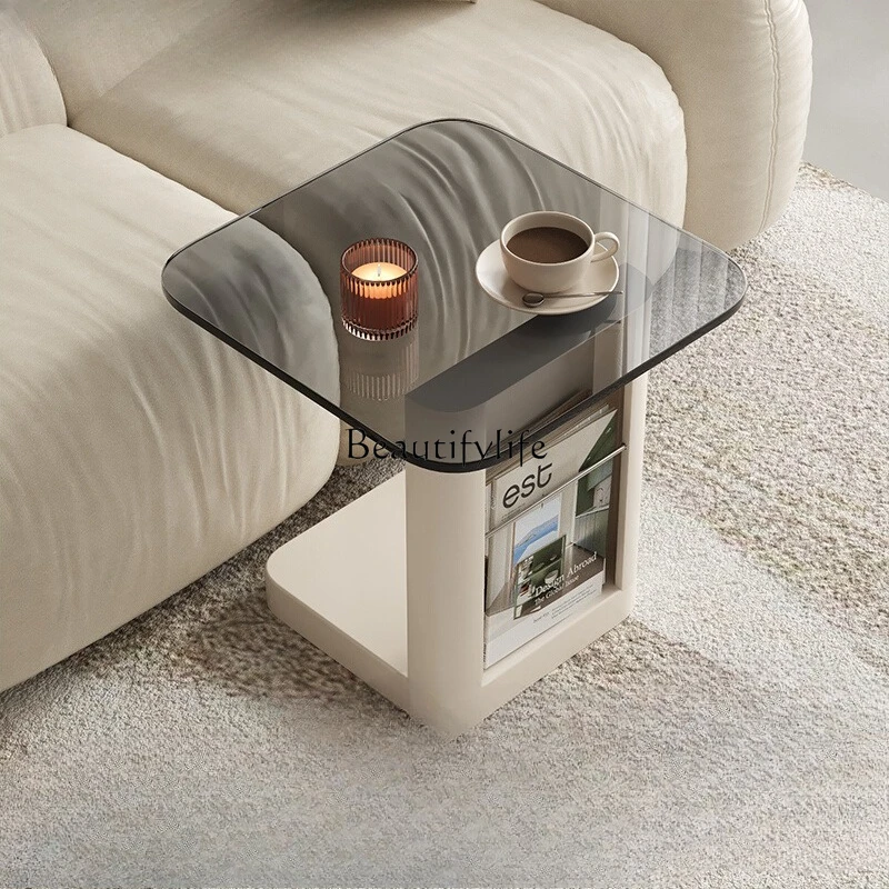 

Creative Sofa Side Table Italian Minimalist Home Small Apartment Bedside Table Side Table
