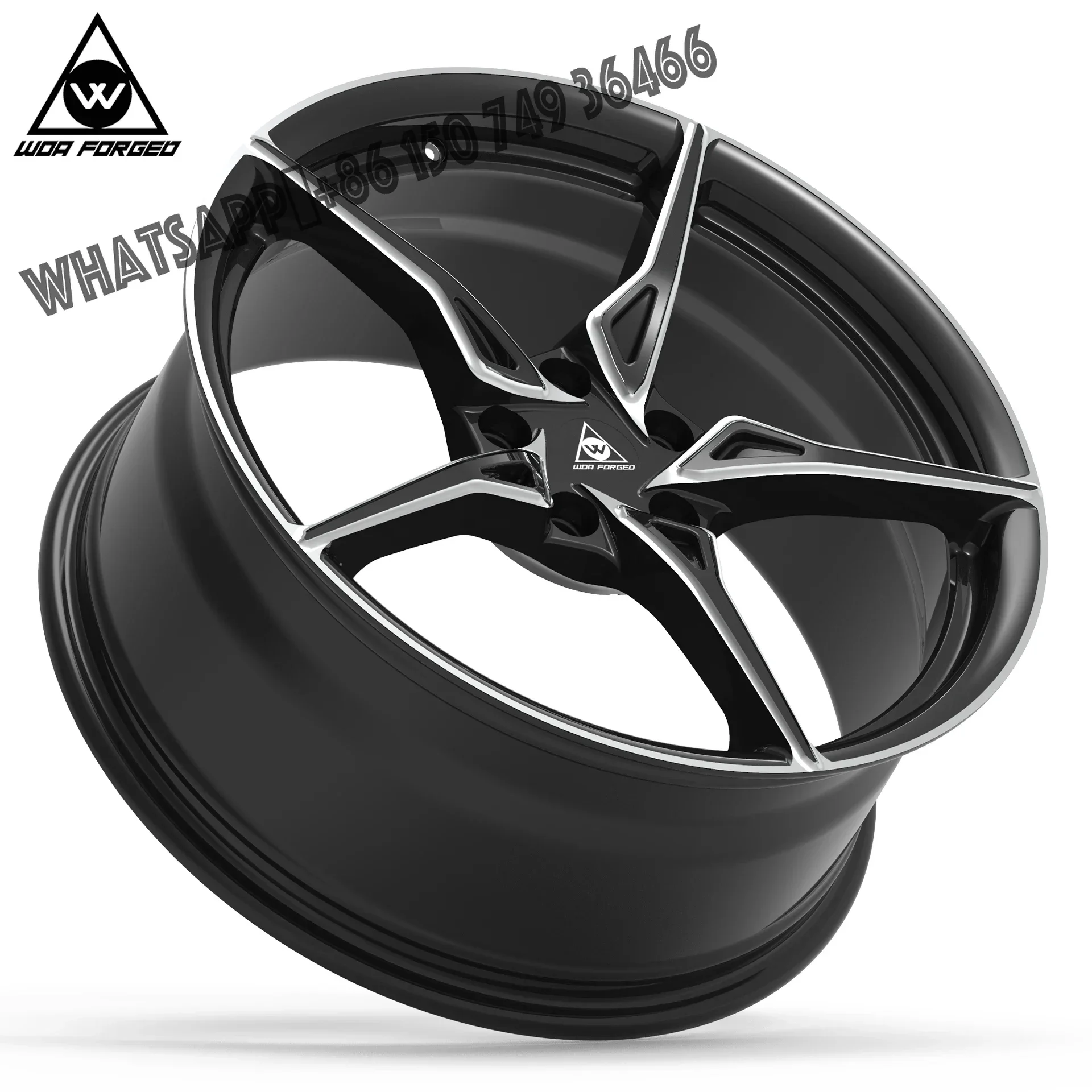 

New 18 19 20 21 22 23 Inch Scalpel Shaped 5-spoke Racing Car Forged Wheel Alloy Rims for Mustang Dodge Viper Hellcat