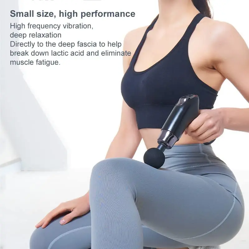 2022 Stylish Design Mini Massage Gun, Upgraded Percussion Muscle with 5 Powerful Speed Levels, Handheld Deep Tissue Massager