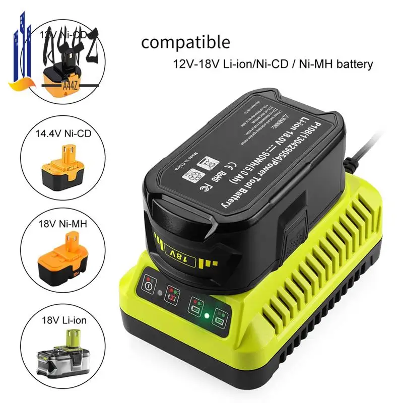 

A44Z-P117 Зарядное устройство 12 В-18 В Замена для Ryobi Li-Lon 3A/Ni-MH и Ni-CD 2A вилки европейского стандарта