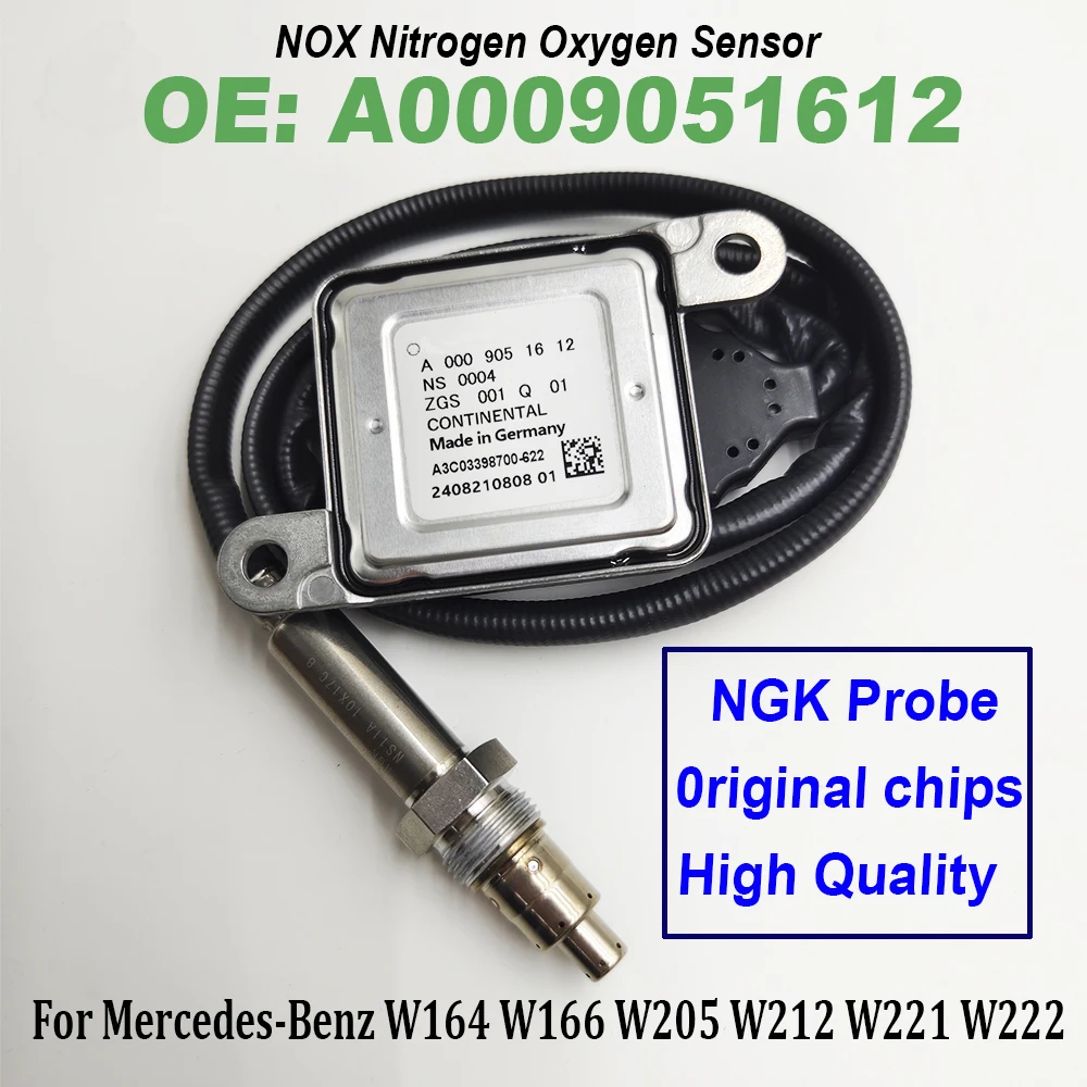 A0009051612 Nitrogen Oxygen Sensor 0009051612 NOx sensor For NGK Probe High Quality chips For Mercedes-Benz W222 A3C03398700-622